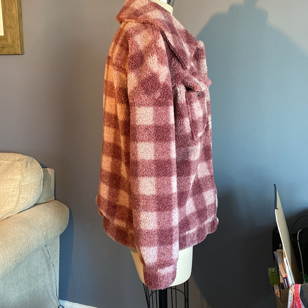 Checkered Sherpa Jacket - image 2